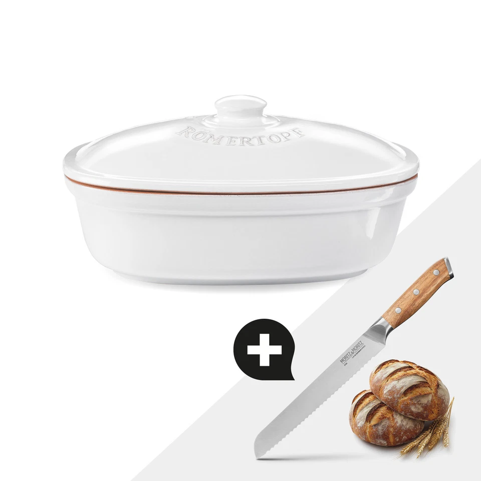 Römertopf Brot Frische Topf MINI Weiß - Bild 1 von 1