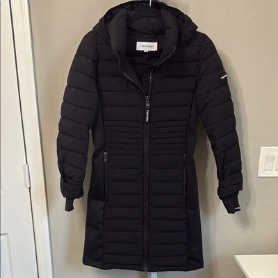 Calvin Klein Feminino Mergulho Lateral Leve Walker Puffer Design Acolchoado Tamanho XS - Imagem 1 de 4