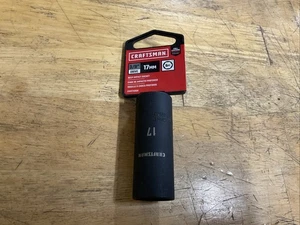Craftsman Deep Impact Socket, Metric, 3/8-Inch Drive, 17mm, 6 Point, CMMT15906 - Picture 1 of 3
