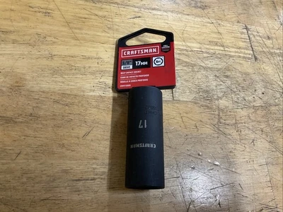 Craftsman Deep Impact Socket, Metric, 3/8-Inch Drive, 17mm, 6 Point, CMMT15906 - Image 1 of 3