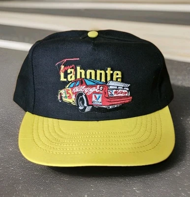 Vintage Terry Labonte Kellogg's SnapBack Hat Embroidered Black Union Made USA - Image 1 of 4