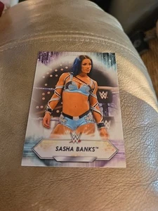 2021 Topps WWE Wrestling #163 Sasha Banks - Foto 1 di 2