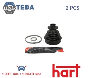 402 750 CV JOINT BOOT KIT PAIR WHEEL SIDE HART 2PCS NEW OE REPLACEMENT - Picture 1 of 5