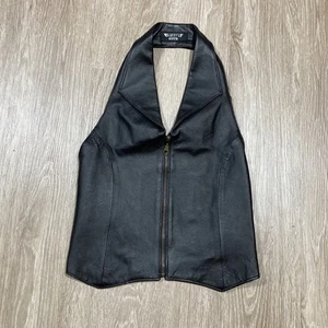Biker Vest M Women's 00s Y2k Riding Motorcycle Chopper Inside Coat Liner - Picture 1 of 10