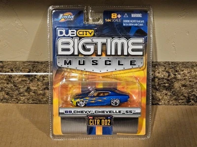 Chevy Chevelle SS '69 2004 Wave 1 azul Jada 1:64 Big Time Muscle 1969 Foto 1 de 2
