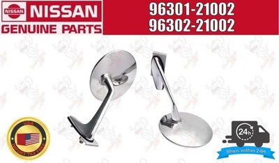 Espejos retrovisores de guardabarros Nissan para Datsun 96301 - 21002 / 96302 - 21002 OEM GENUINOS Foto 1 de 4