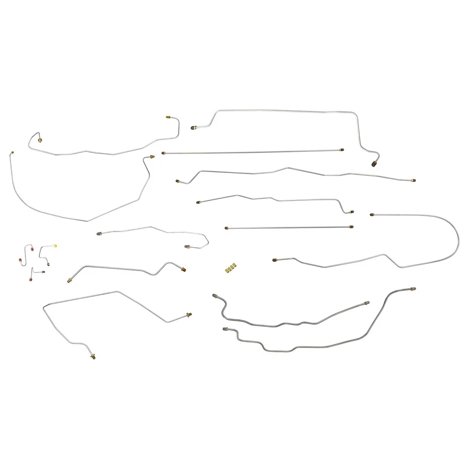 Chevrolet GMC C1500 1990-94 cabina estándar platón largo kit completo de línea de freno, acero inoxidable Foto 1 de 4
