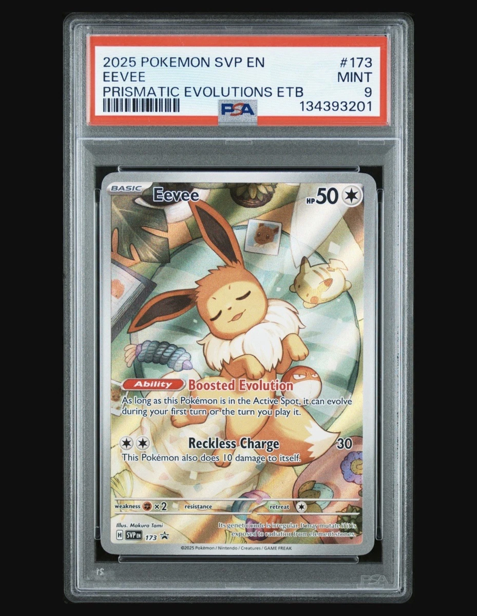 Eevee Pokémon TCG Professional Sports Authenticator (PSA) Grade 9