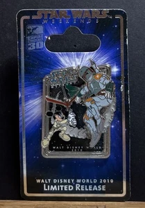 Disney Pin - Star Wars Weekends 2010 - Logo - 77444 Boba Fett, Mickey Mouse - Picture 1 of 2