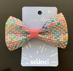 scunci Multi Stones Bow Salon Clip - 1ct, new open package - Picture 1 of 2