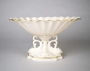 Lenox Aquarius Centerpiece Bowl Dolphin Koi Fish Design Vintage Fine Bone China - Picture 1 of 7