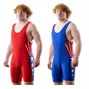 Matman Sydney Wrestling Singolo Leotard Uomo Ragazzi Sollevamento Pesi Miscela Spandex - Foto 1 di 18