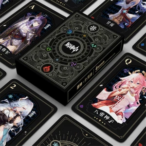 Genshin Impact Raiden Shogun Anime Playing Card Poker Game Collection Gift 55Pcs - Picture 1 of 12