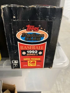 Topps Stadium Club Baseball Series 2 1992 caja de cera - 36 paquetes sin abrir - Imagen 1 de 3