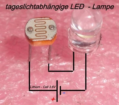 Photoresistor / Fotowiderstand GL5516 (5-10k) LED -weiss .. einfach DIY .. 5-set - Bild 1 von 3