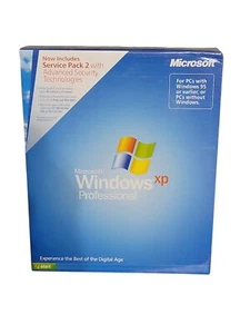 Microsoft Windows XP Professional SP2 Full English Retail MS WIN PRO SEALED BOX - Picture 1 of 3