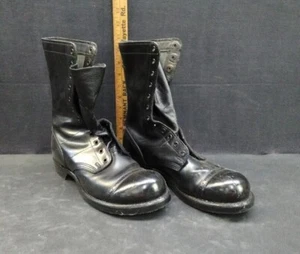 Vintage Corcoran Leather Jump Boots 9.5 – Classic Military Paratrooper Style - Bild 1 von 6