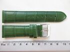 Bracelet de montre en cuir imprimé alligator vert pin 20 mm - COURT