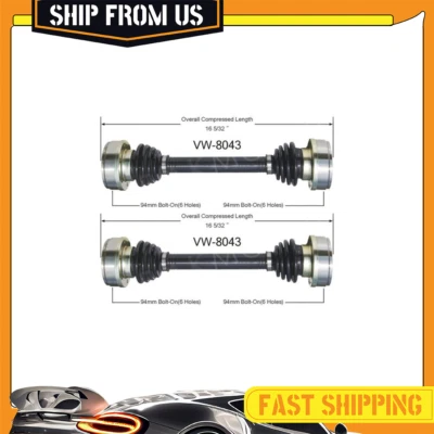 2x Eje CV trasero izquierdo trasero derecho TrakMotive para Porsche 1966-1968 Foto 1 de 3