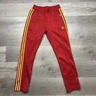 ADIDAS Beckenbauer Track Pants Men’s Small S Team Red Yellow FB Nations Jogger