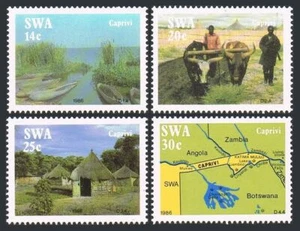 South West Africa 574-577, MNH. Michel 596-599. Caprivi Strip,1986.Lake,Farming. - Picture 1 of 1
