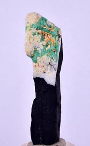 5,9 cm CRISTAL ESMERALDA PIZARRA CALCITA CUARZO COLOMBIA MINERAL ESPÉCIMEN EB83 - Imagen 1 de 9