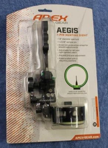 Apex Gear Aegis Single Pin 0.19" Hunting Sight Direct Drive Elevation Wheel NEW! - Picture 1 of 4