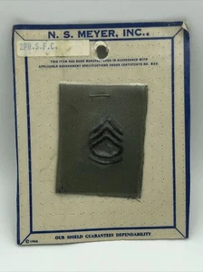 N.S. Meyer Military OD Green Cloth Sergeant First Class (SFC) Rang - NOS! - Bild 1 von 6