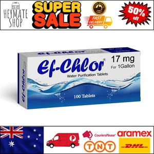 17Mg Water Purification Tablets 100 Tabs Pack 1 Sterilize Disinfect Purify Water - Picture 1 of 8