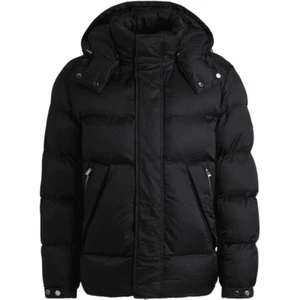 Hugo Boss Corbinian4 Monogram Logo Black Puffer Jacket - Picture 1 of 4