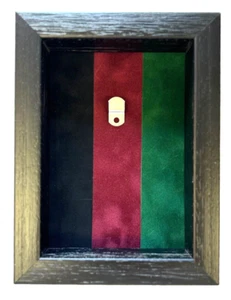 Queens Lancashire Regiment Medal Case For 1 Court Mounted Medal. Black Frame - Picture 1 of 6