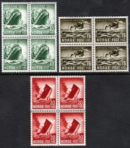 1024 Norway 1944, NK 322-24, Ship sinking, Surtax set MNH, MI 295-97, SC#B35-B37 - Picture 1 of 1
