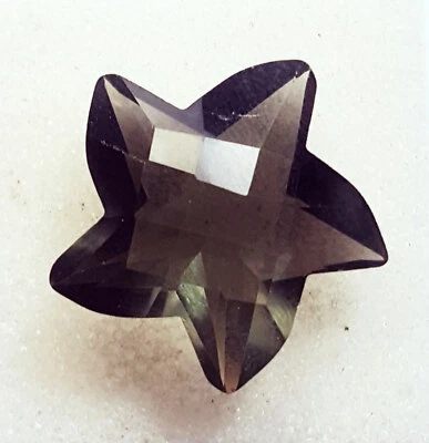 Fancy Shape Smoky Quartz 9.40 Ct Certified Loose Gemstone With Free Gift - Image 1 of 4