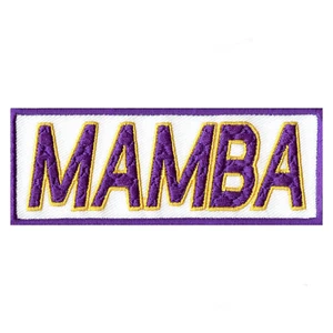 Mamba Box Logo Embroidered Iron On Patch - Picture 1 of 1
