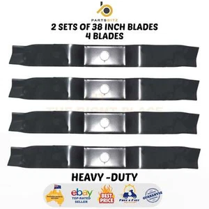 4 X 38 Inch Blades for Rover Viking & Murray Ride on Mower 95104E701 , 92543E701 - Picture 1 of 3