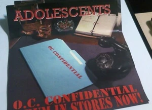 ADOLESCENTS - O.C. Confidential poster Finger records punk rock - Picture 1 of 2
