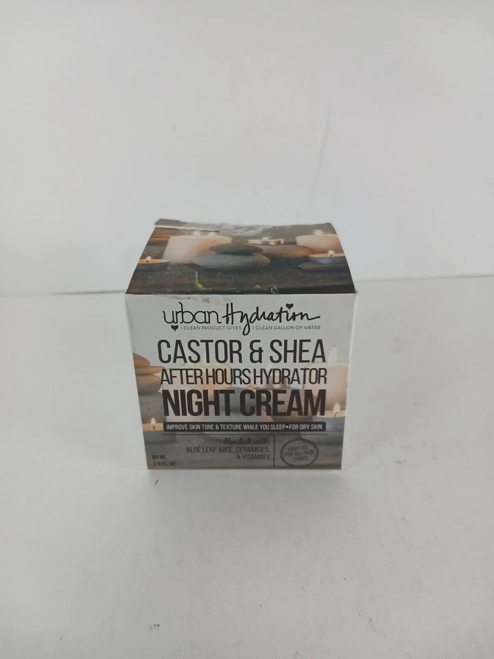 Urban Hydration Castor Shea Night Cream Nourish Rehydrate Vitamin E 2 fl oz - Image 1 of 4