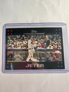 K91,442 -  2007 Topps #40a Derek Jeter w/Mantle/Bush