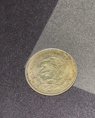 Moneda de plata México 1953 25 centavos Libertad moneda extranjera Foto 1 de 2