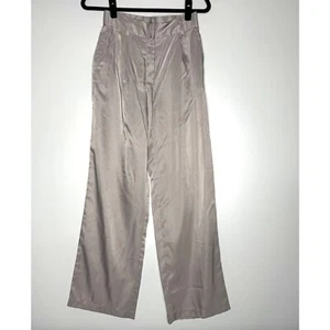 Nuevo Pantalón H&M Pierna Ancha Cintura Alta Satinado Para Mujer Talla 4 - Imagen 1 de 6
