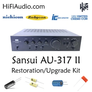 Sansui AU-317 II reconstrucción restauración recapitulación kit servicio reparación condensador - Imagen 1 de 6