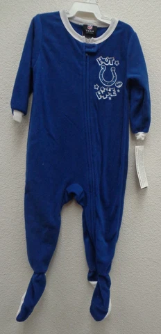 Indianapolis Colts 18 Months Baby Blue Footed Hut Hike Pajama Sleeper Cover