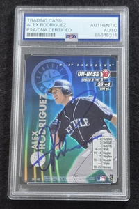 ALEX RODRIGUEZ Signed MLB Showdown Baseball Card-MARINERS-YANKEES-PSA - Picture 1 of 4
