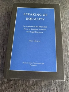 Peter Westen Speaking of Equality (Hardback) Very Good/Very Good - Imagen 1 de 3