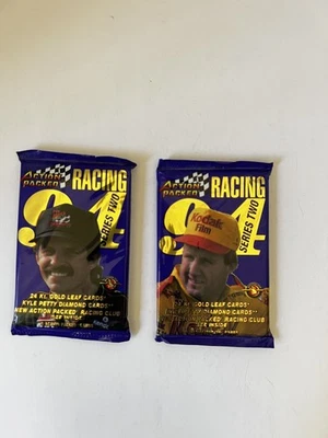 1994 Action Packed Racing ~Kyle Petty Diamond 24Kt Gold Leaf -6 Card Pack Sealed - Image 1 of 4