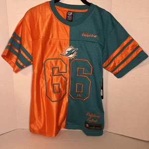 Camiseta '66 Miami Dolphins Naranja Verde AFC División Este Talla 2XL NUEVA JC - Imagen 1 de 1