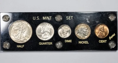 1936-P BU Uncirculated US Mint Set in Capital Plastic Holder 5 Coins - Image 1 of 4