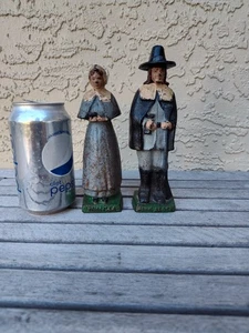 Vintage John Alden 7 inch Cast Iron Figure Priscilla Free Shipping - Picture 1 of 3