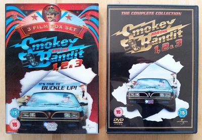 Smokey and the Bandit Trilogy 1, 2 & 3.  DVD.  Includes Lenticular Sleeve.  VGC. - Image 1 of 4
