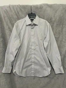 J. Crew Oberhemd Herren 15,5 / 33 weiß Gittermuster Knopf klassisch Ludlow - Bild 1 von 11